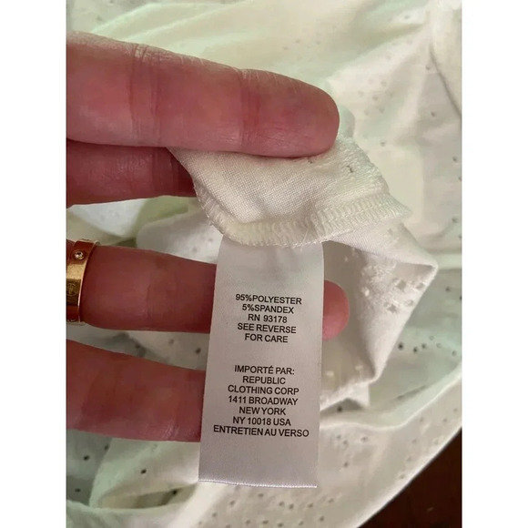 T Tahari Woman NWT 3XL White Flutter Sleeve Short Sleeve Top Plus Size Tee - Picture 11 of 12